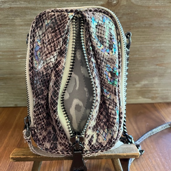 Aimee Kestenberg Leather Snake Print Crossbody - Picture 5 of 8